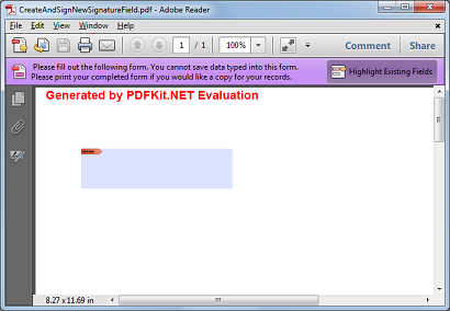 Create Digitally Signed Pdf