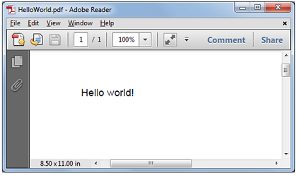 Create Pdf In C Sharp