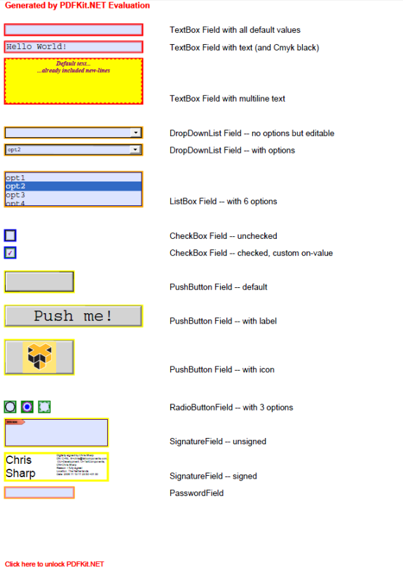 PDF With Highlight Fields