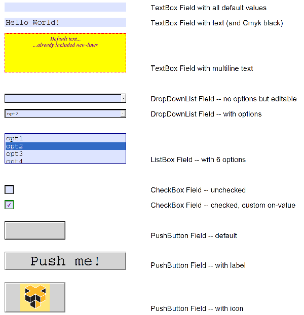 Create Form Fields Pdf