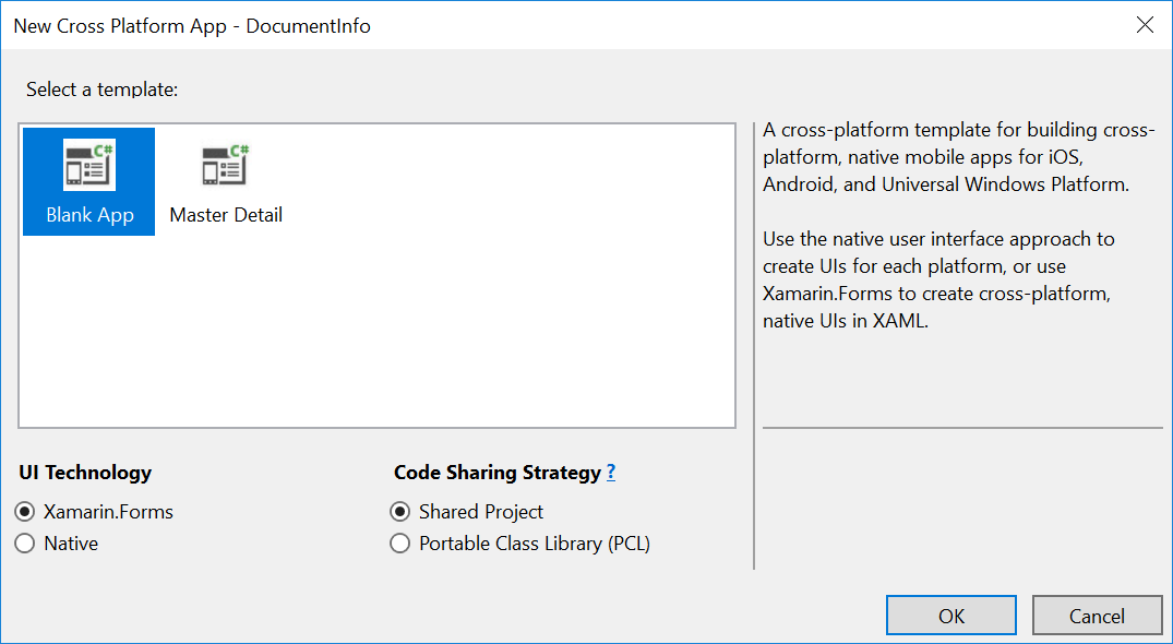 Xamarin Project Settings